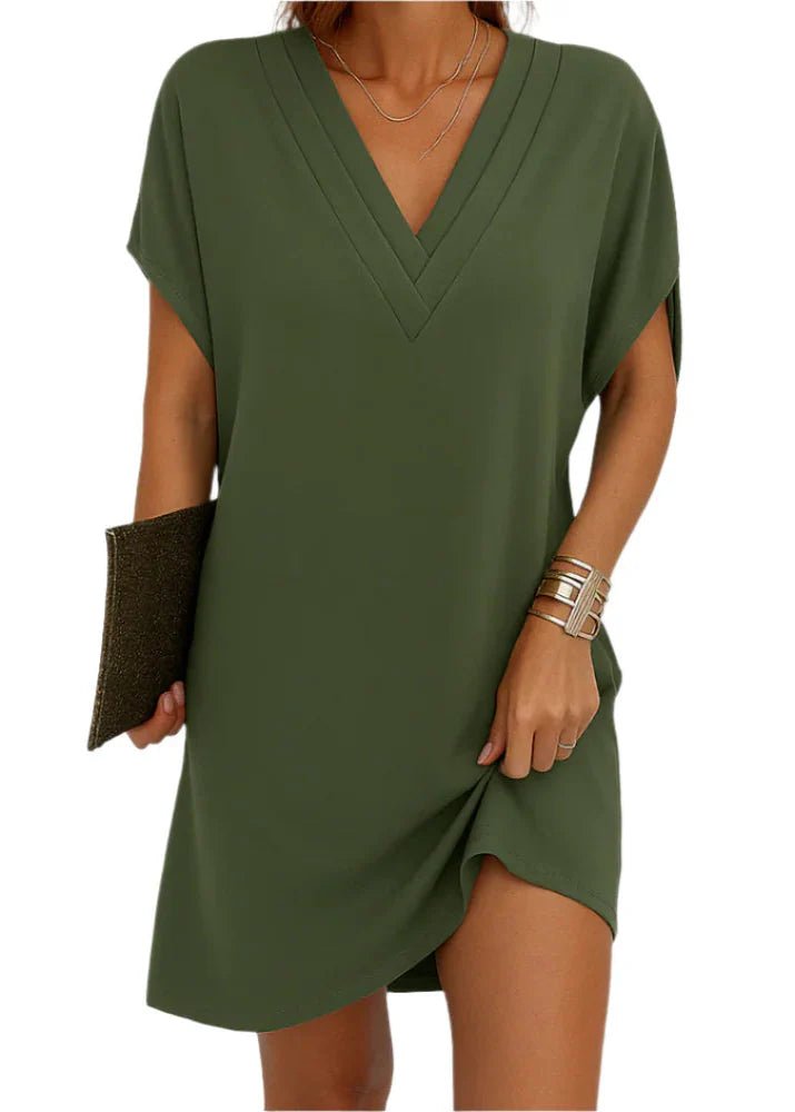 Gianella - Elegant Casual V-Neck Dress