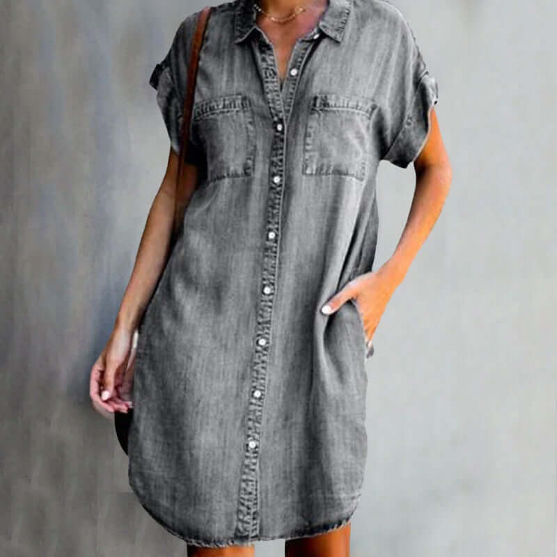 Tessa – Oversized Shirt Dress