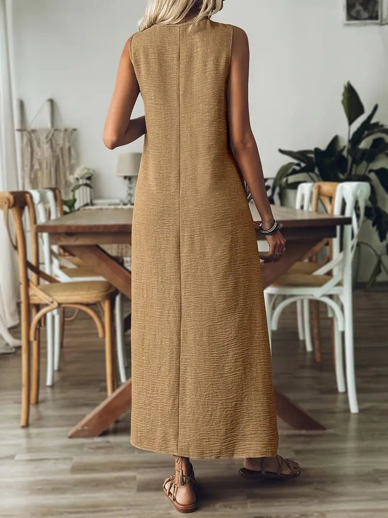 Nora – Vintage V-Neck Dress