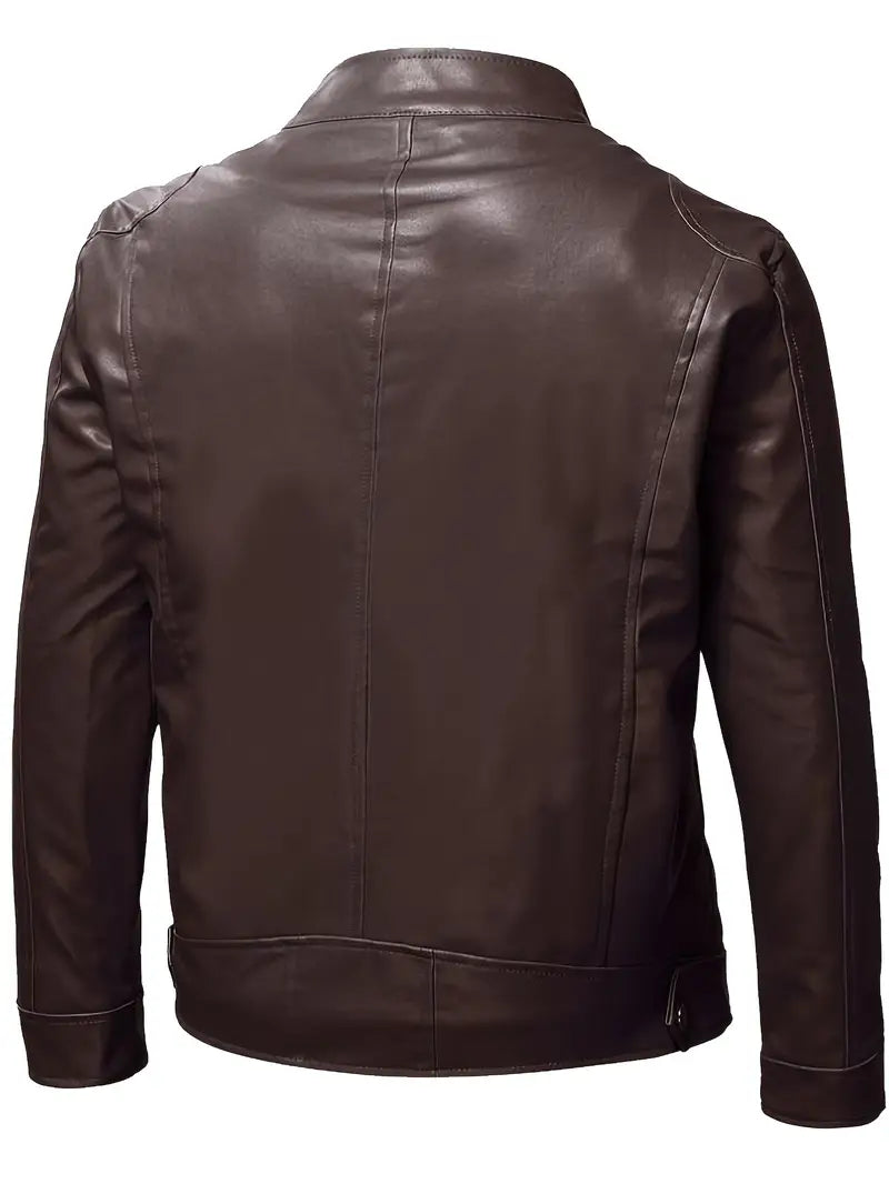 Zane – PU Leather Biker Jacket