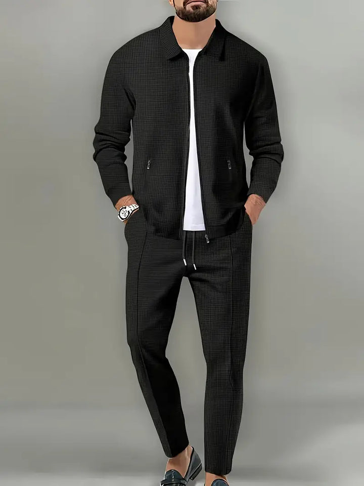 Nolan – Waffle Knit Jacket & Joggers Set