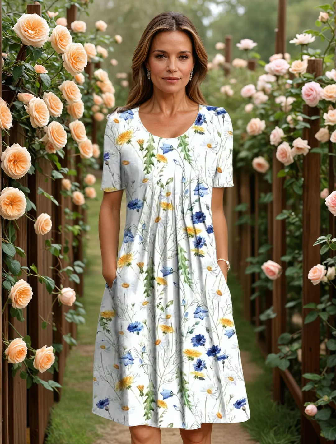 Lirilys - Elegant Floral Dress