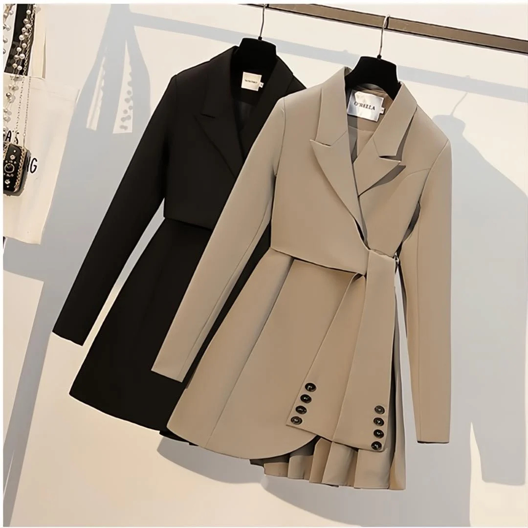 Kaliryn - Elegant Casual Belted Coat