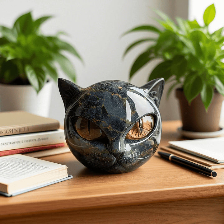 Elliana - Obsidian Cat Orb