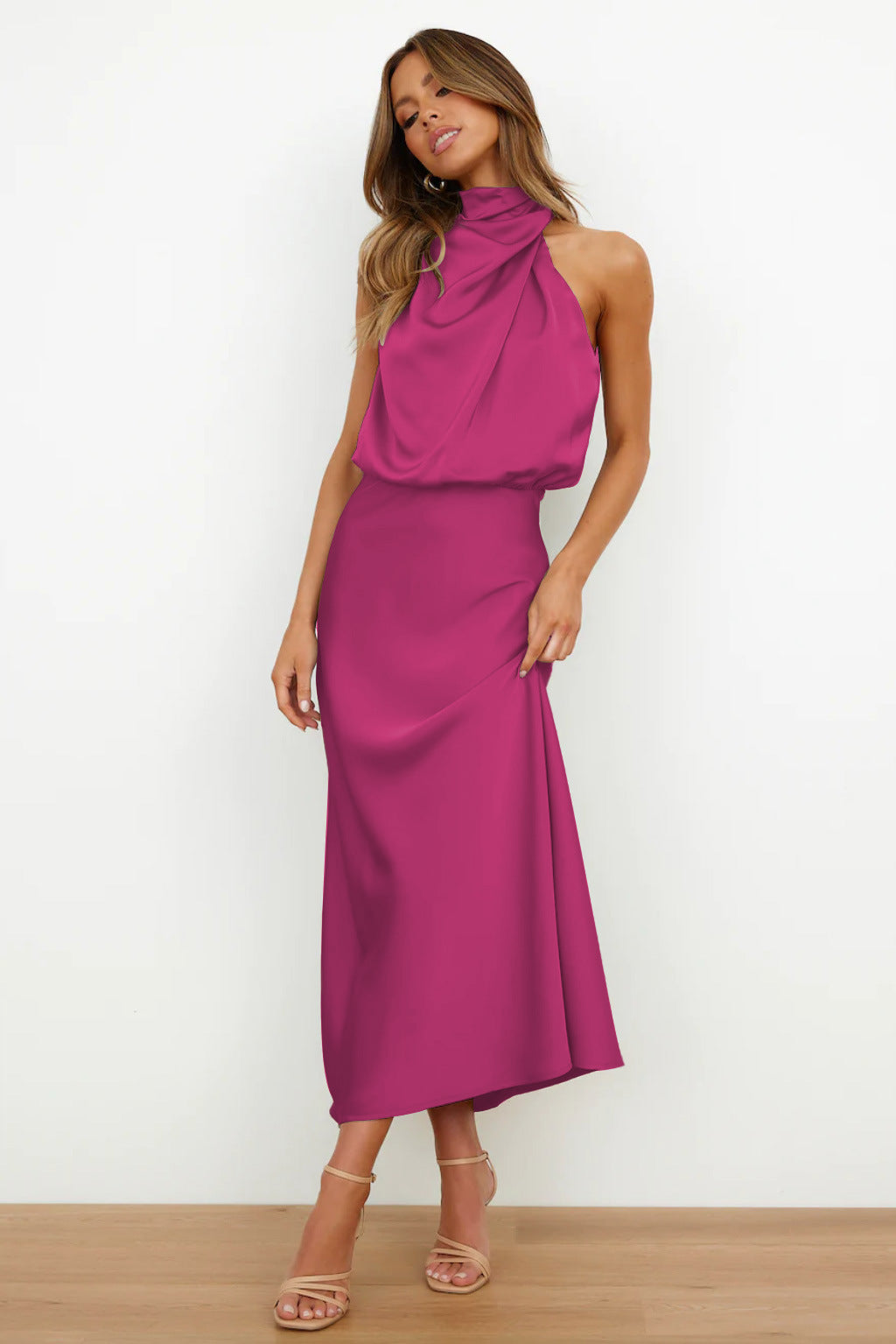 Verona – Long Satin Dress