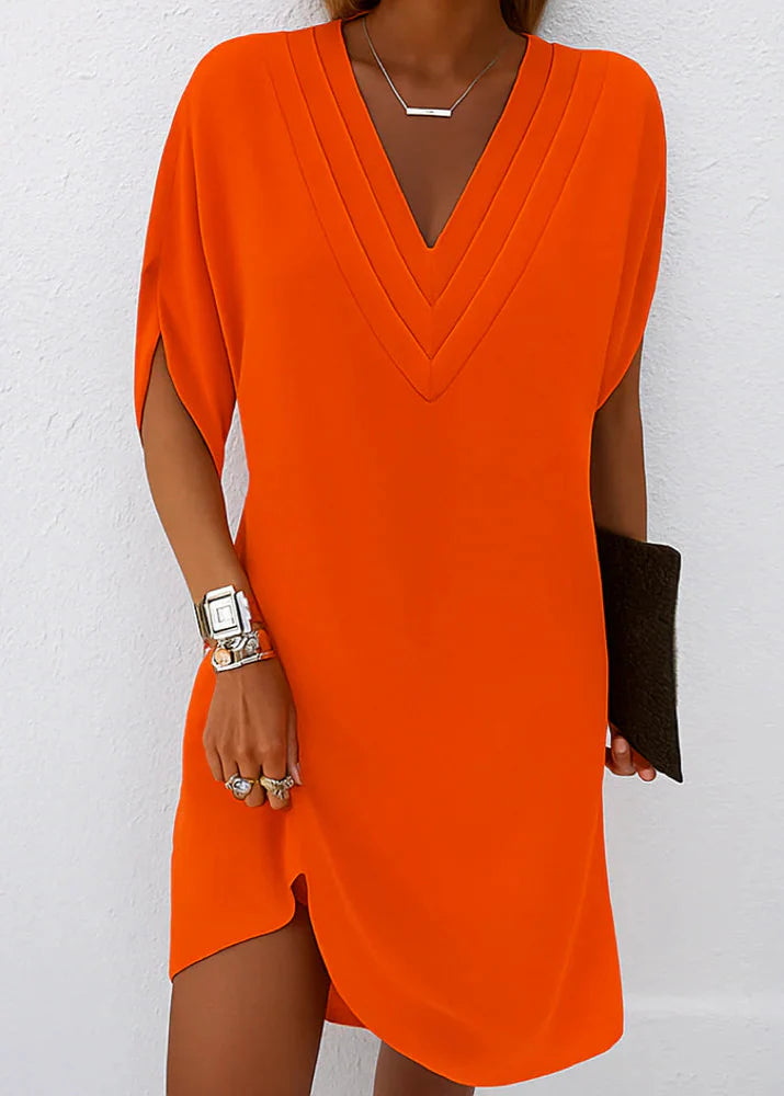 Gianella - Elegant Casual V-Neck Dress