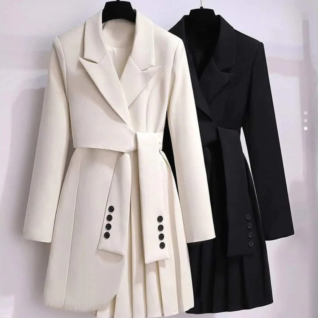 Kaliryn - Elegant Casual Belted Coat
