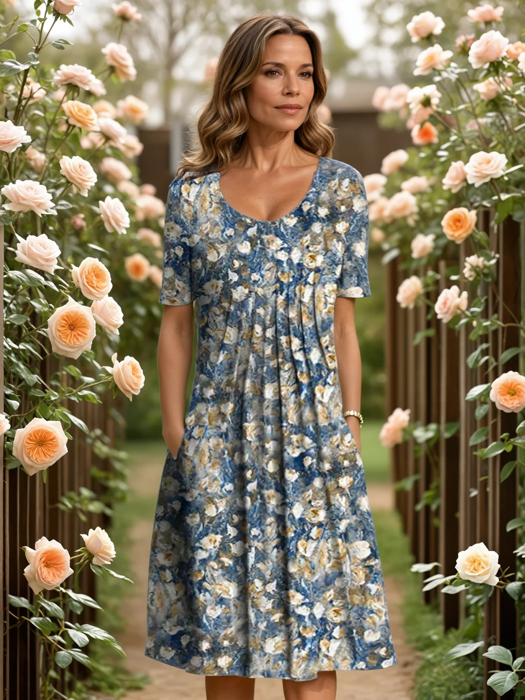 Lirilys - Elegant Floral Dress