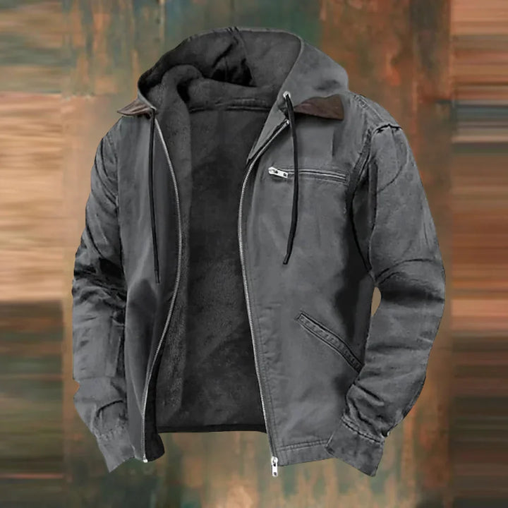 Evander - Minimalist leather jacket for men