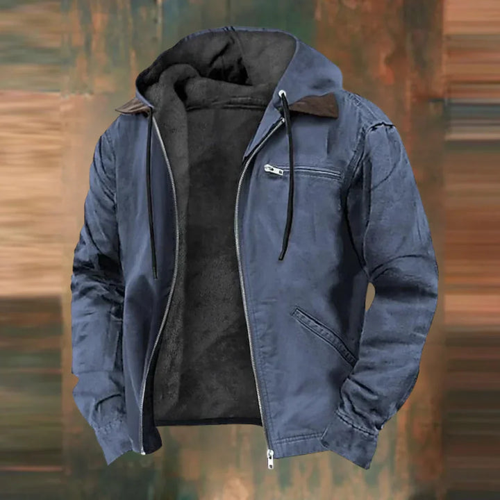 Evander - Minimalist leather jacket for men