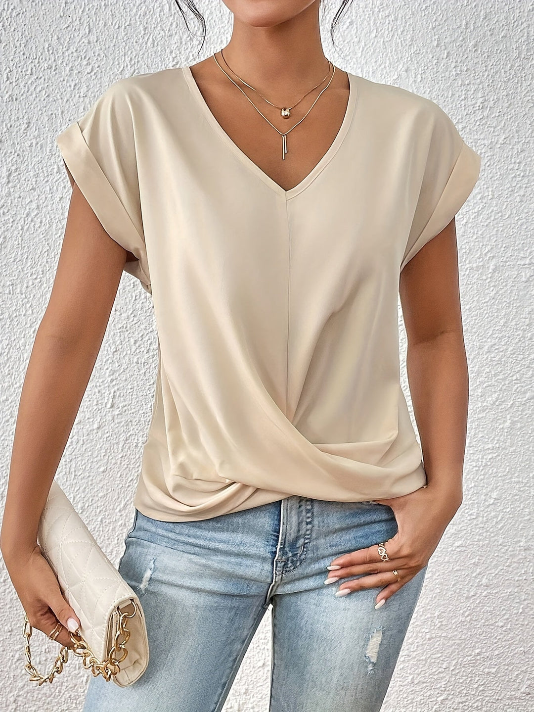 Louise - Elegant V-Neck Top