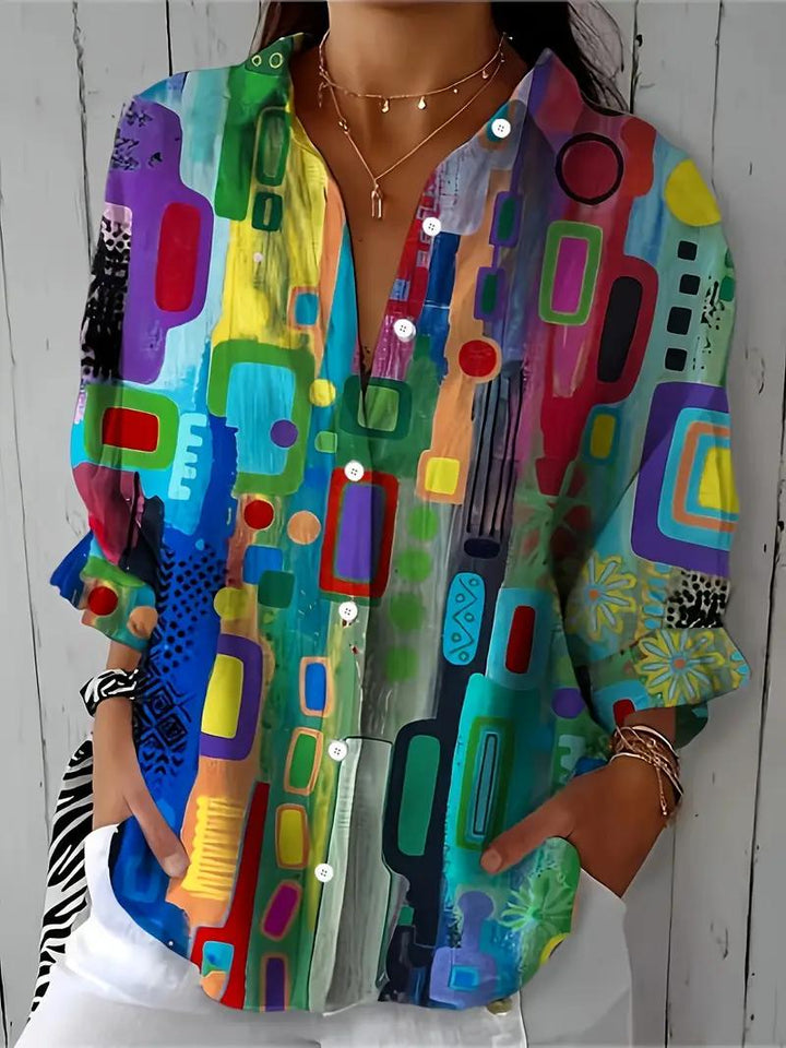 Elio - Abstract Print Shirt