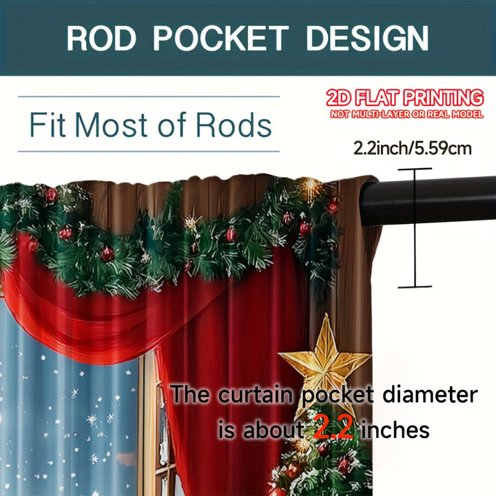 Aurielyn - Christmas Decorative Curtain