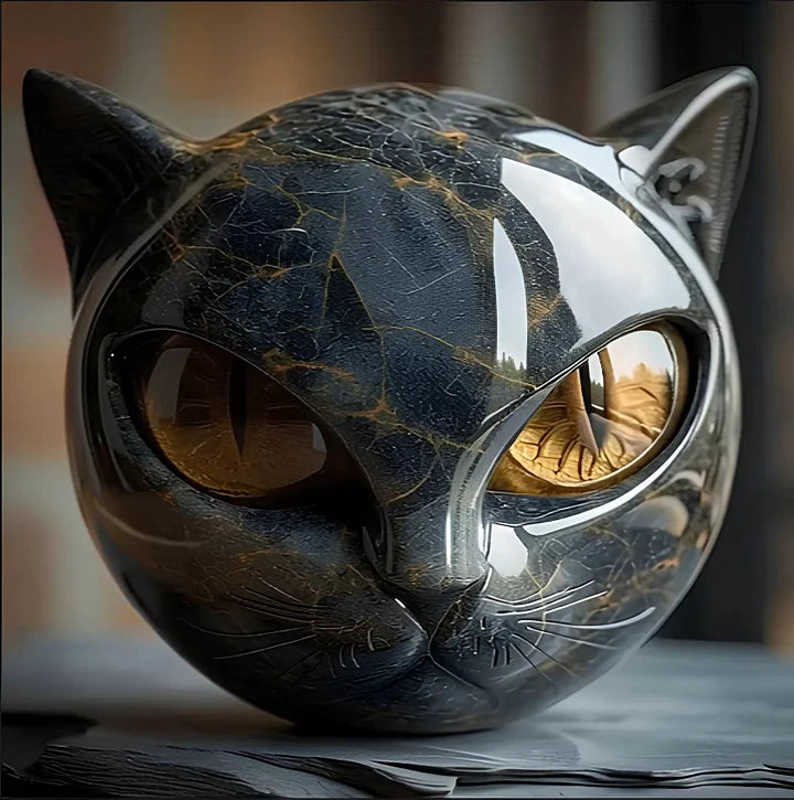 Elliana - Obsidian Cat Orb