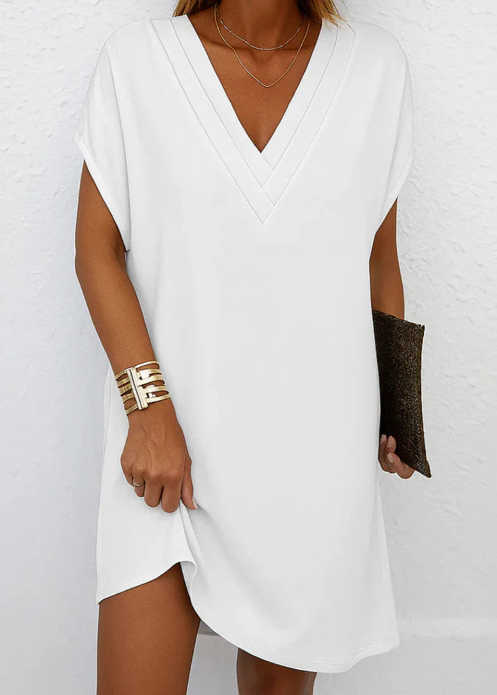 Gianella - Elegant Casual V-Neck Dress