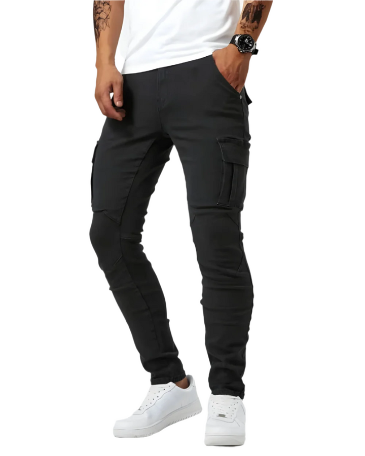 Ethan - Tailored Stretch Cargo Trousers