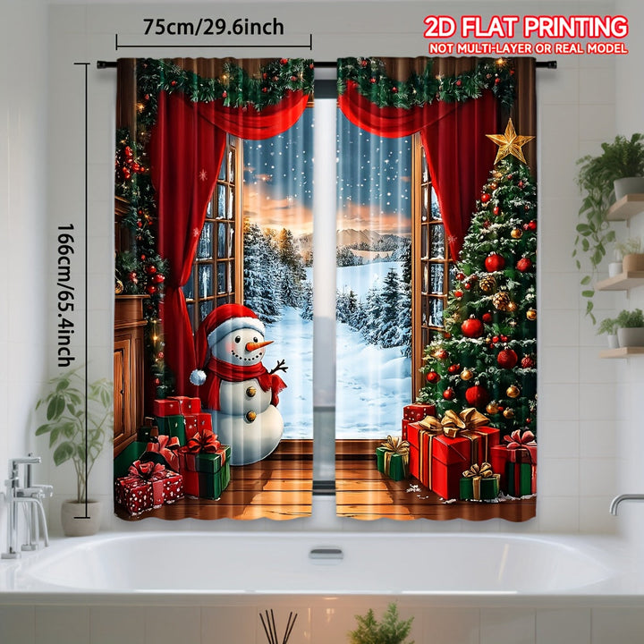 Aurielyn - Christmas Decorative Curtain