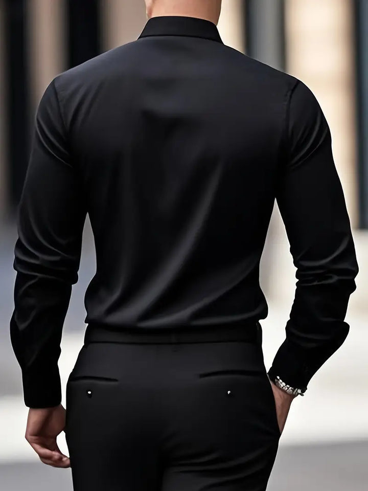 Larry - Elegant Casual Long Sleeve Shirt