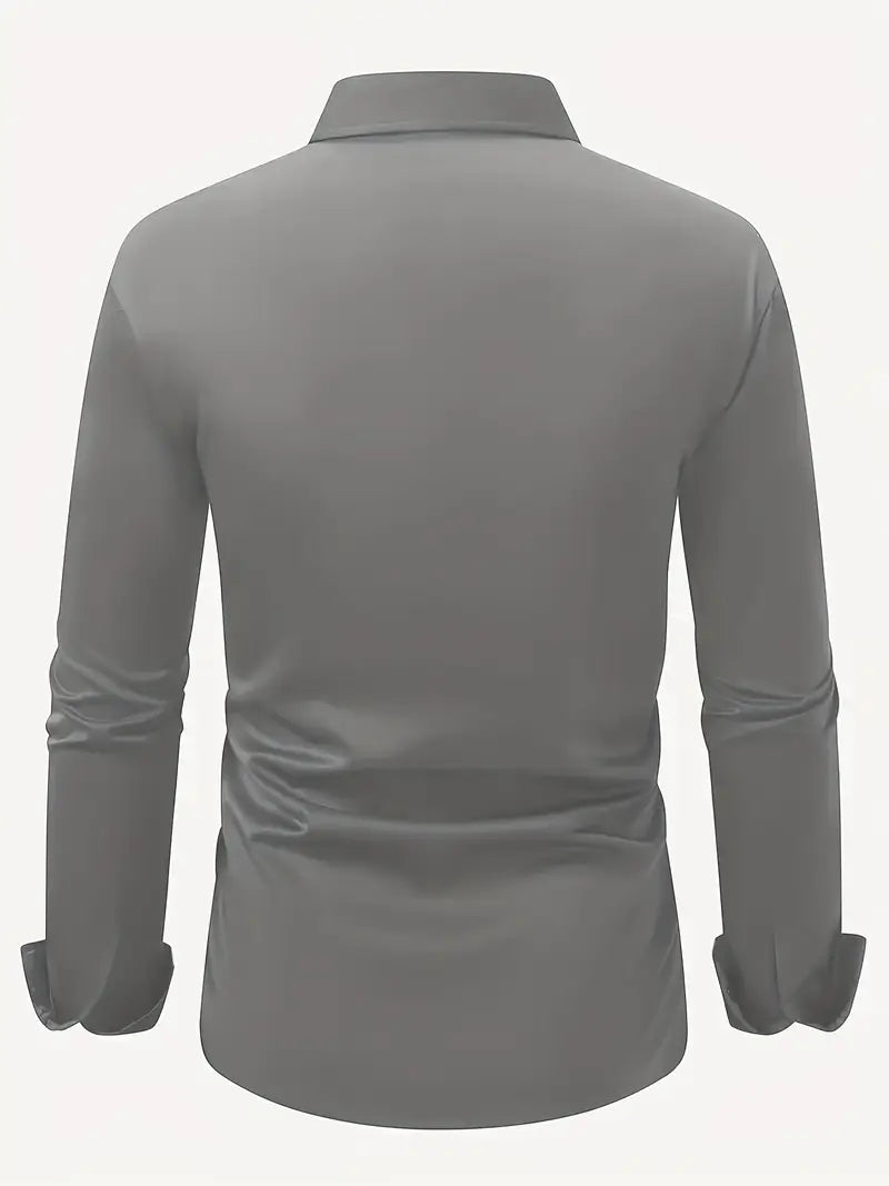 Larry - Elegant Casual Long Sleeve Shirt