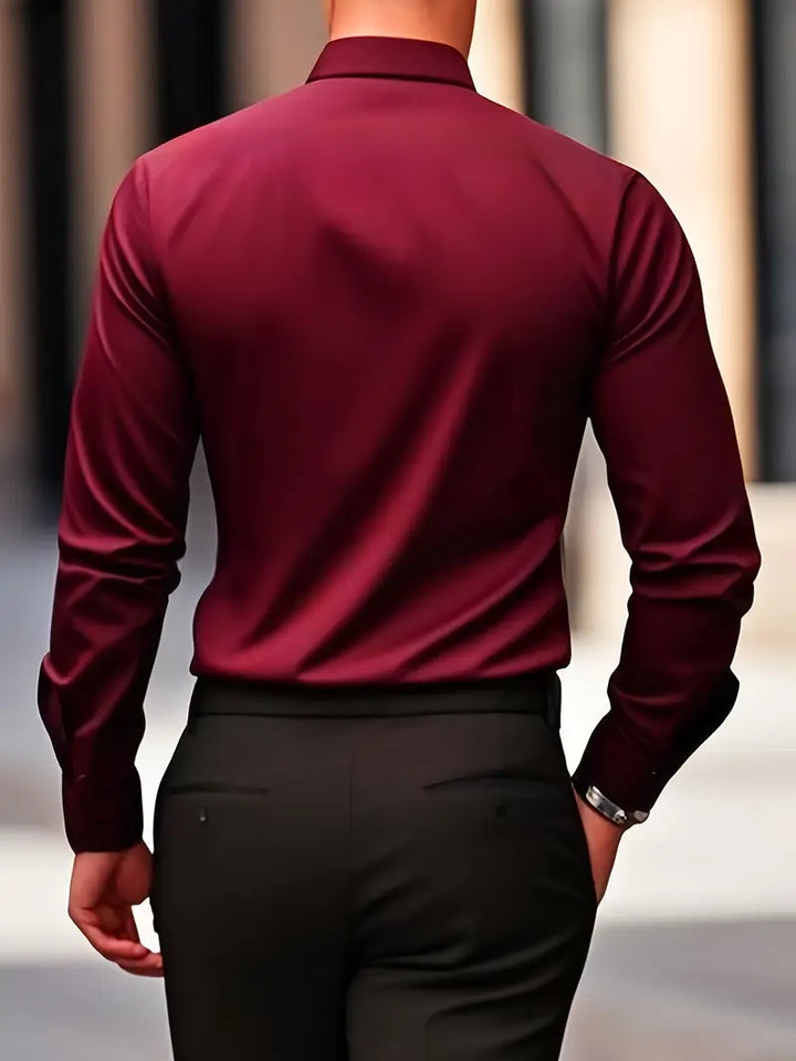 Larry - Elegant Casual Long Sleeve Shirt