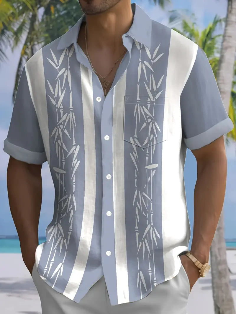 Kai – Bamboo Print Casual Shirt