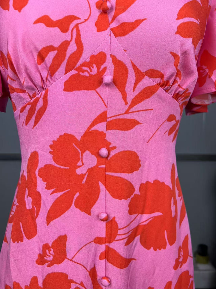 Gisella - Elegant Casual Floral Dress