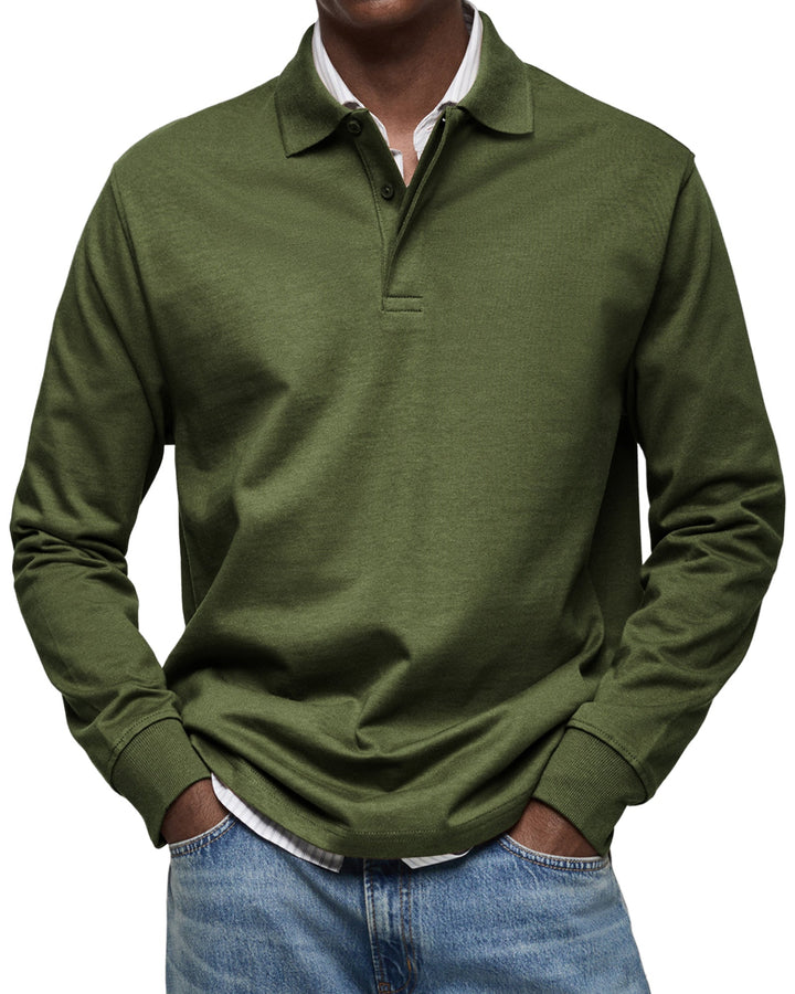 Ethan - Soft-Touch Long-Sleeve Polo