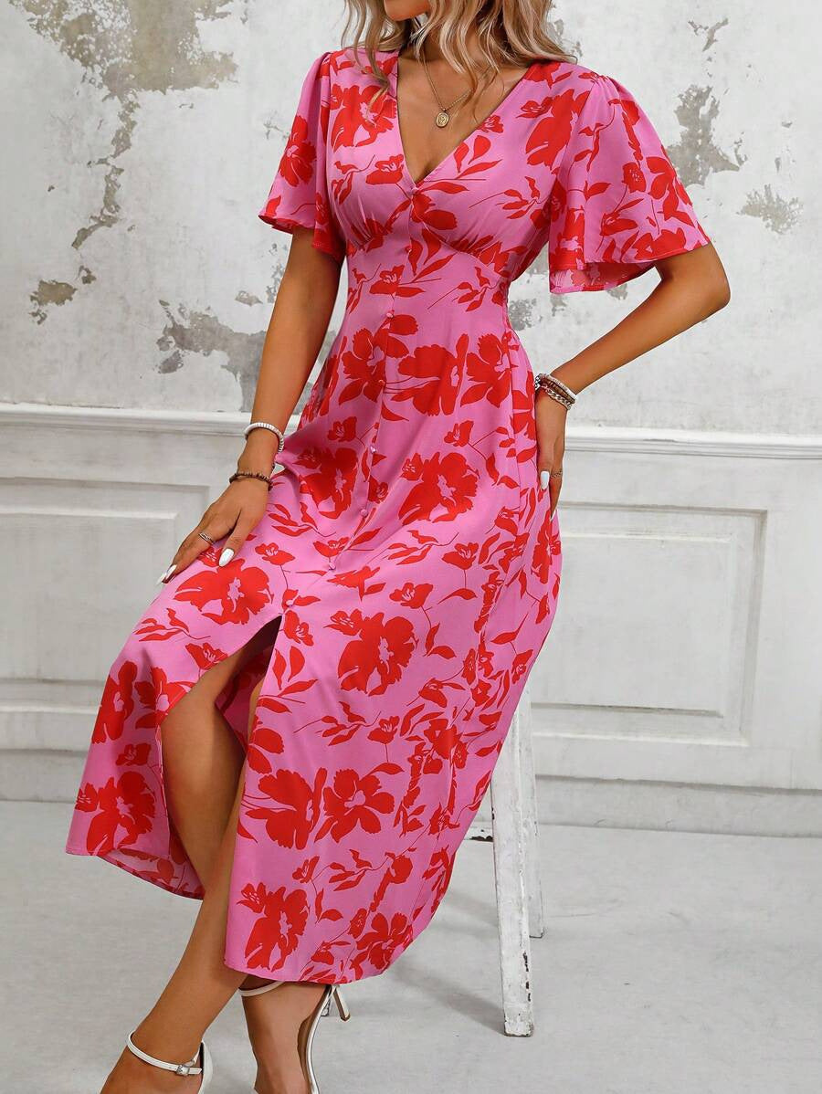Gisella - Elegant Casual Floral Dress