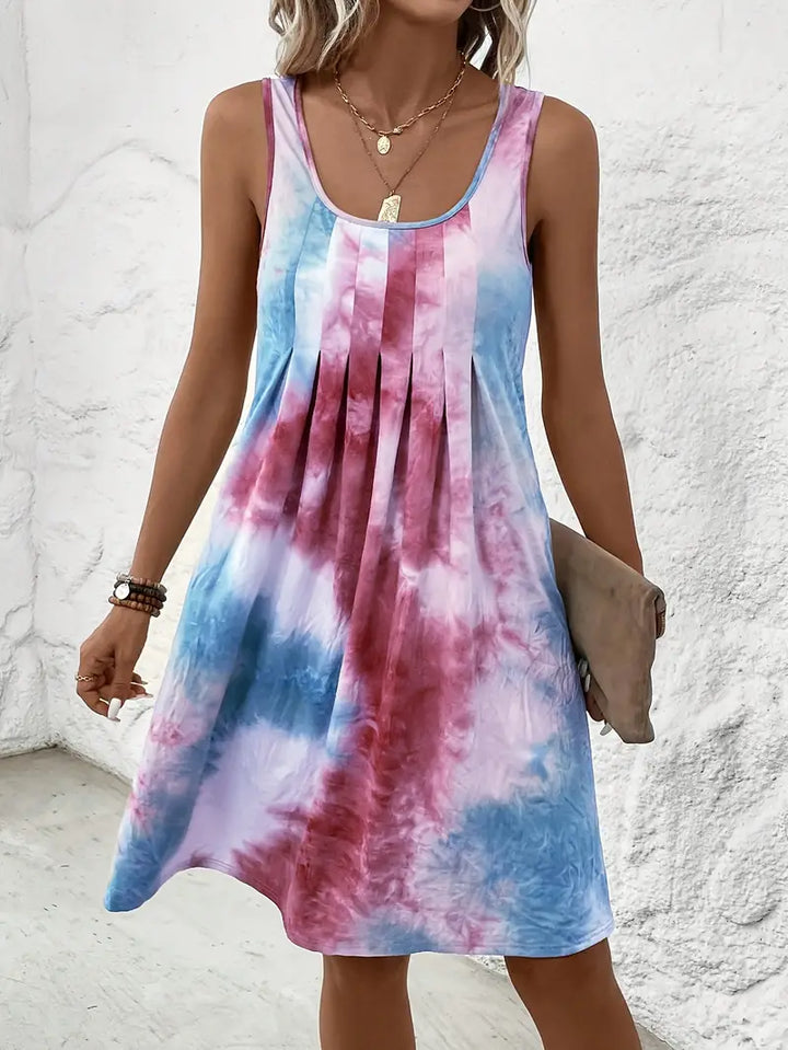 Mira – Tie-Dye Elegant Dress