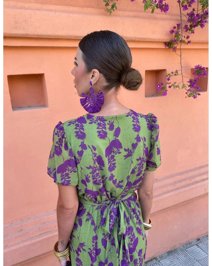 Genessa - Elegant Casual Floral Dress