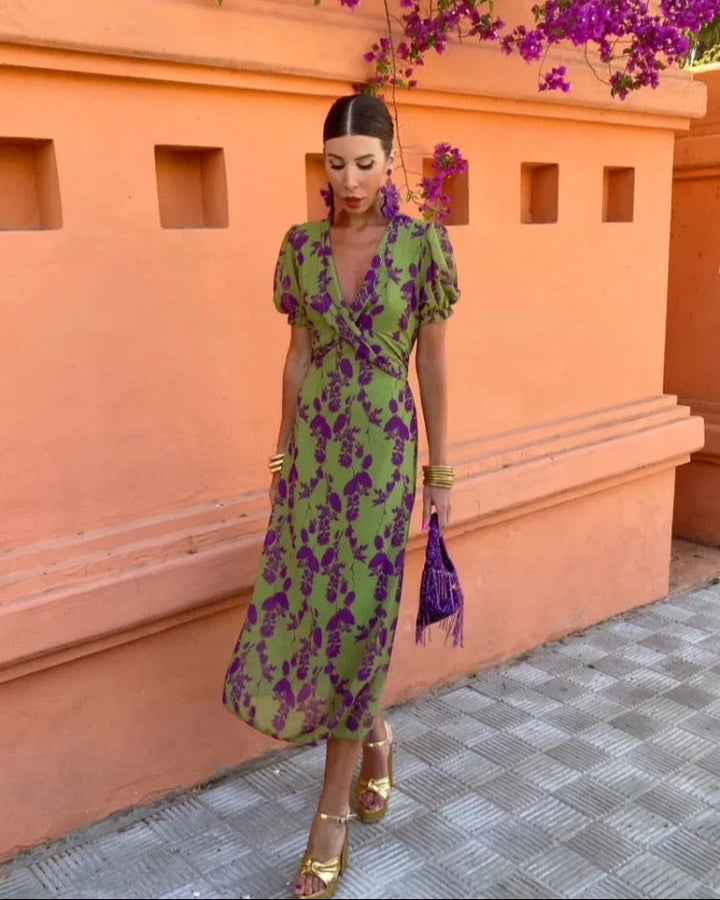 Genessa - Elegant Casual Floral Dress