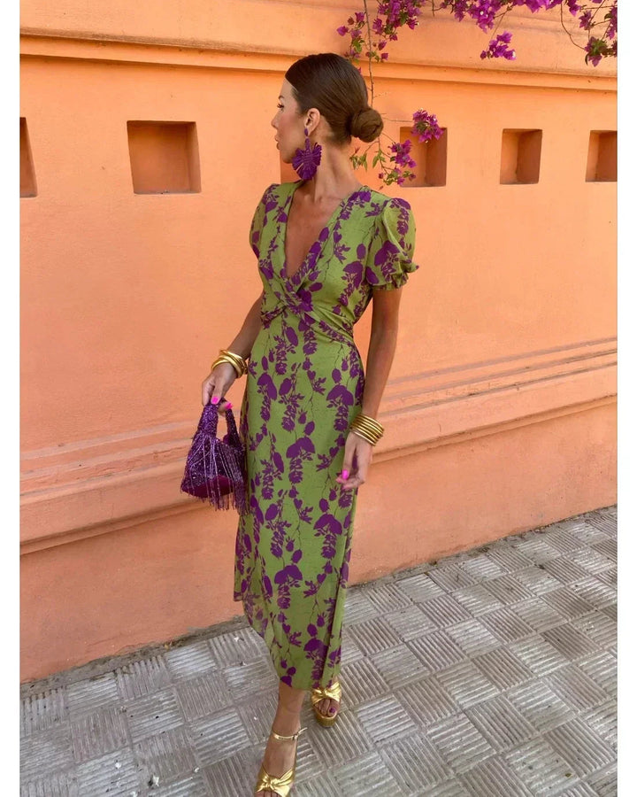 Genessa - Elegant Casual Floral Dress