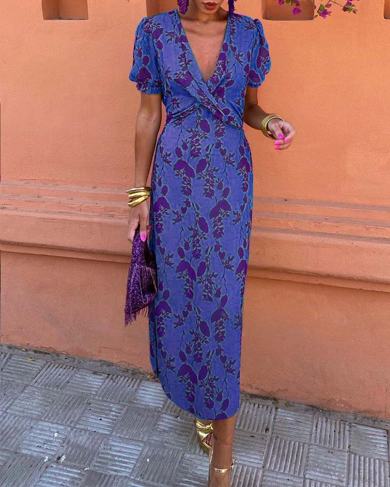 Genessa - Elegant Casual Floral Dress