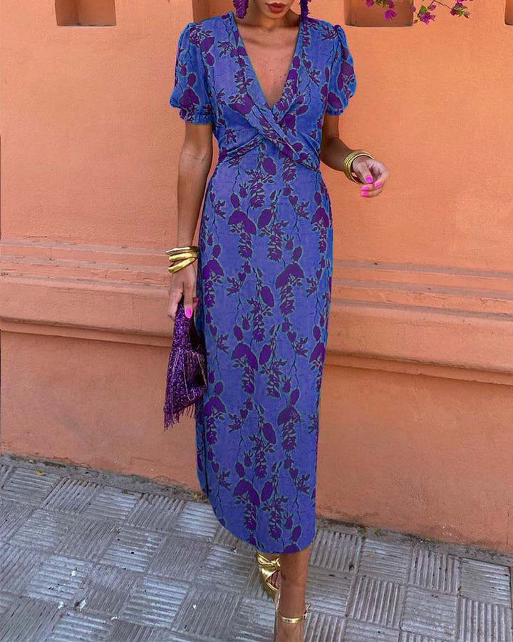 Genessa - Elegant Casual Floral Dress