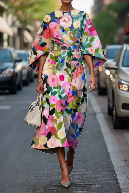 Donatella - Elegant Floral Dress
