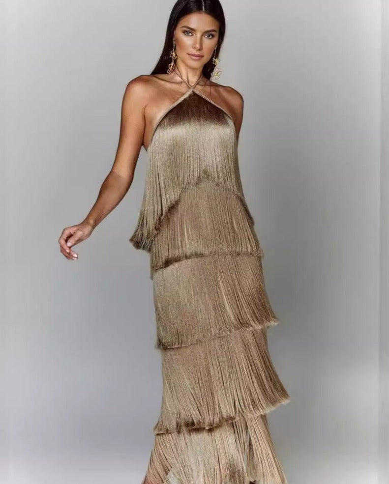 Eden – Elegant Tassel Dress