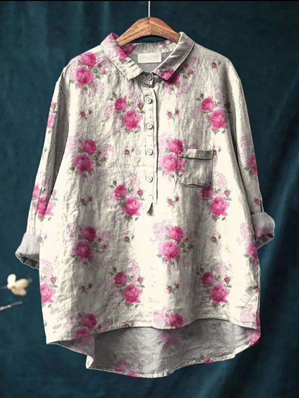 Elise – Classic Floral Shirt