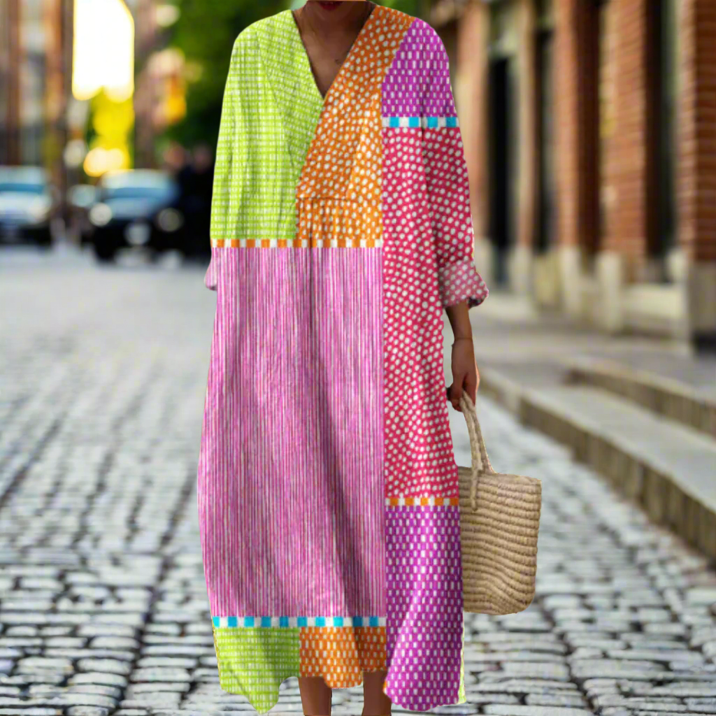 Lirien - Elegant Geometric Dress