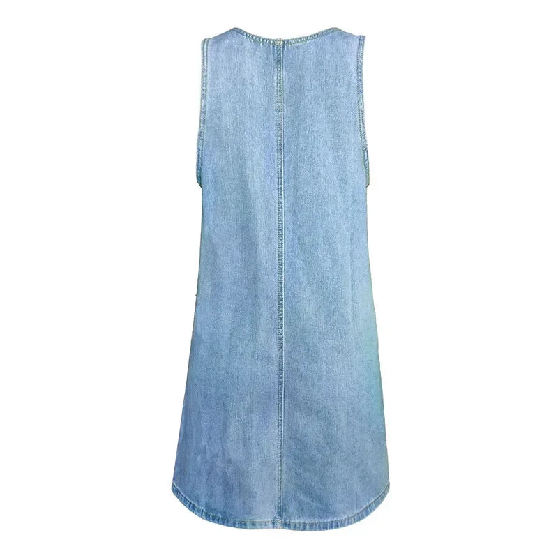 Trixie - Elegant Casual Denim Dress