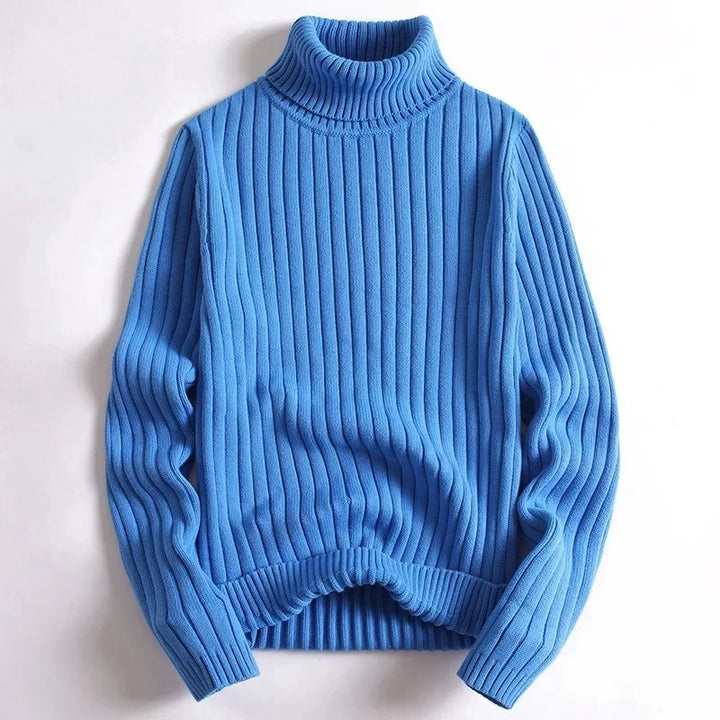 Erik – Classic Ribbed Turtleneck Pullover