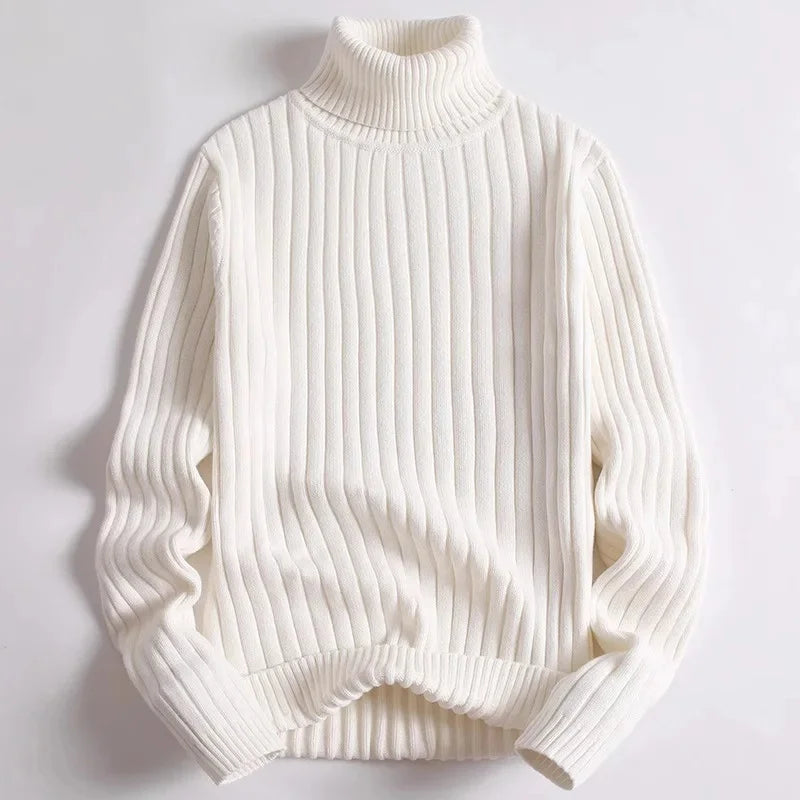 Erik – Classic Ribbed Turtleneck Pullover