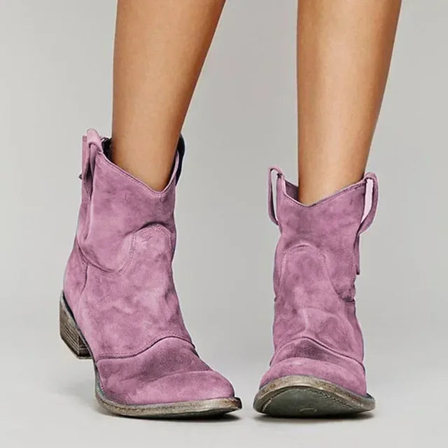 Destiny – Vintage Cowboy Ankle Boots