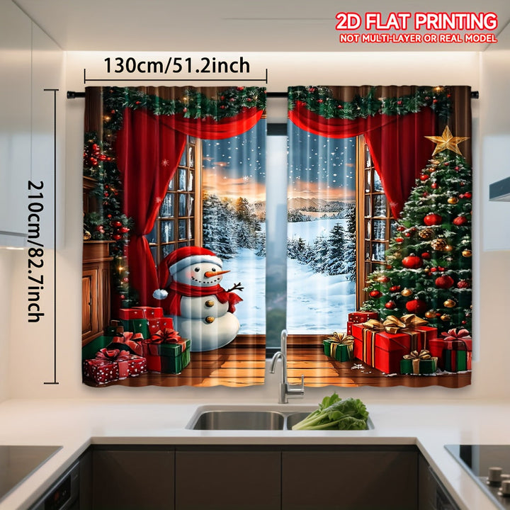 Aurielyn - Christmas Decorative Curtain
