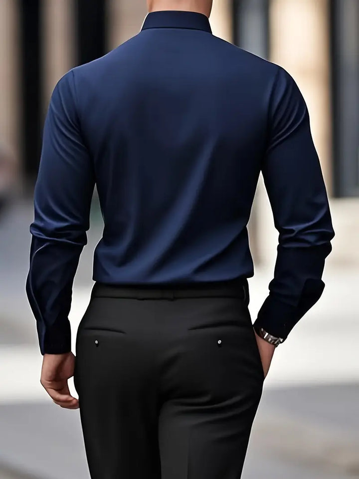 Larry - Elegant Casual Long Sleeve Shirt