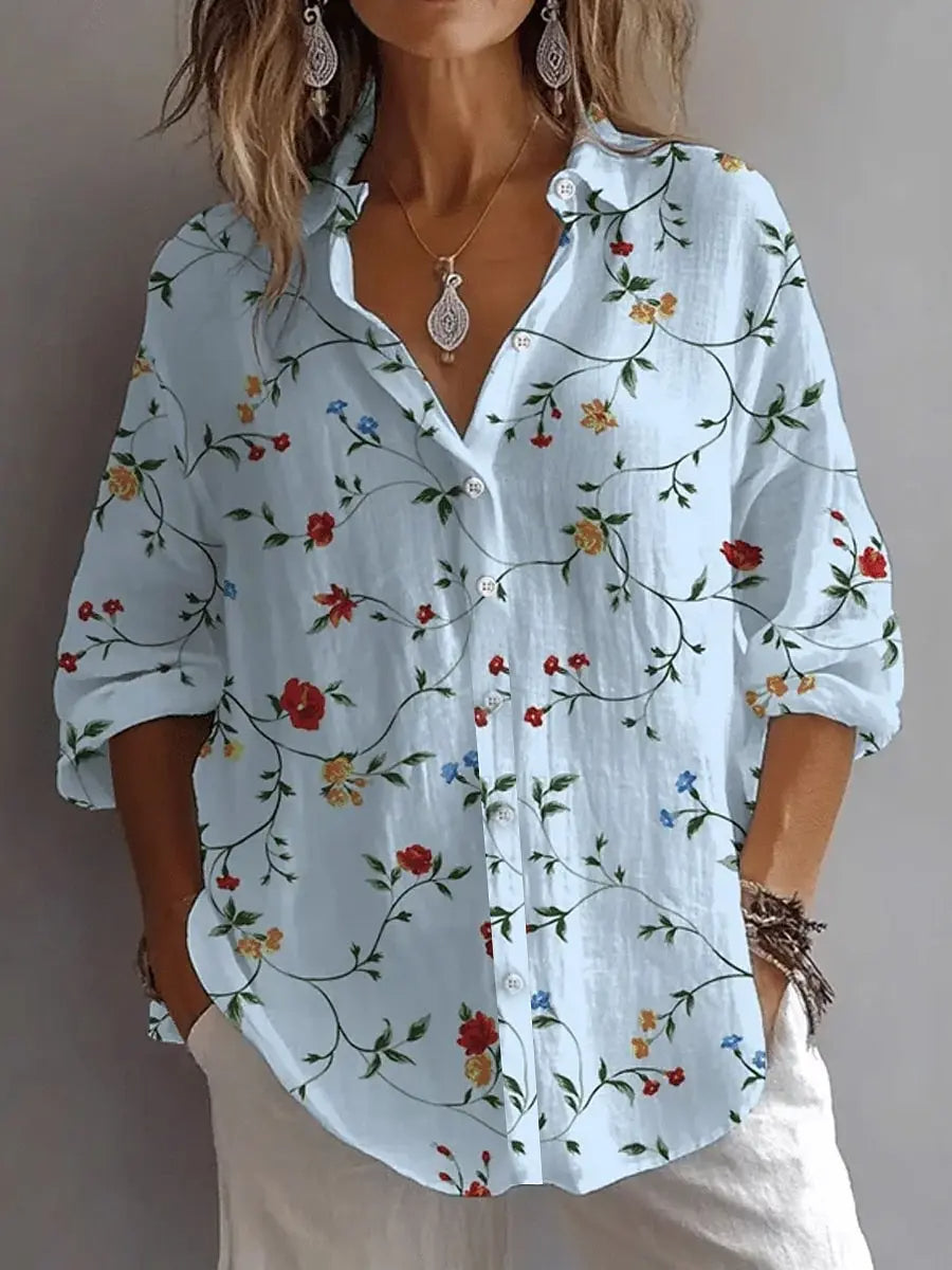 Alexia - Elegant Casual Floral Blouse