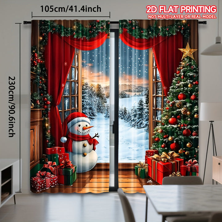 Aurielyn - Christmas Decorative Curtain