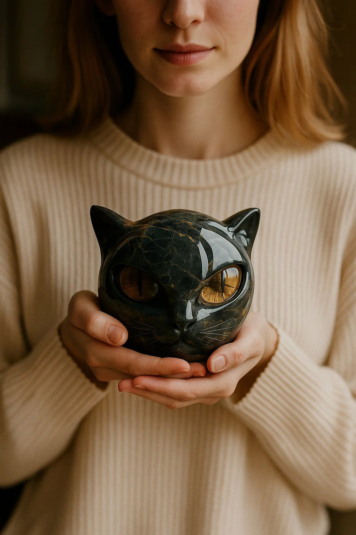 Elliana - Obsidian Cat Orb