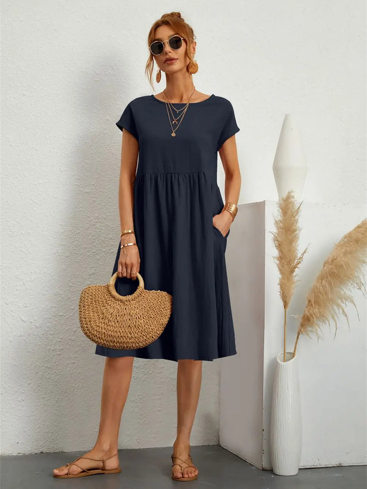 Sage – Casual Pocket Dress