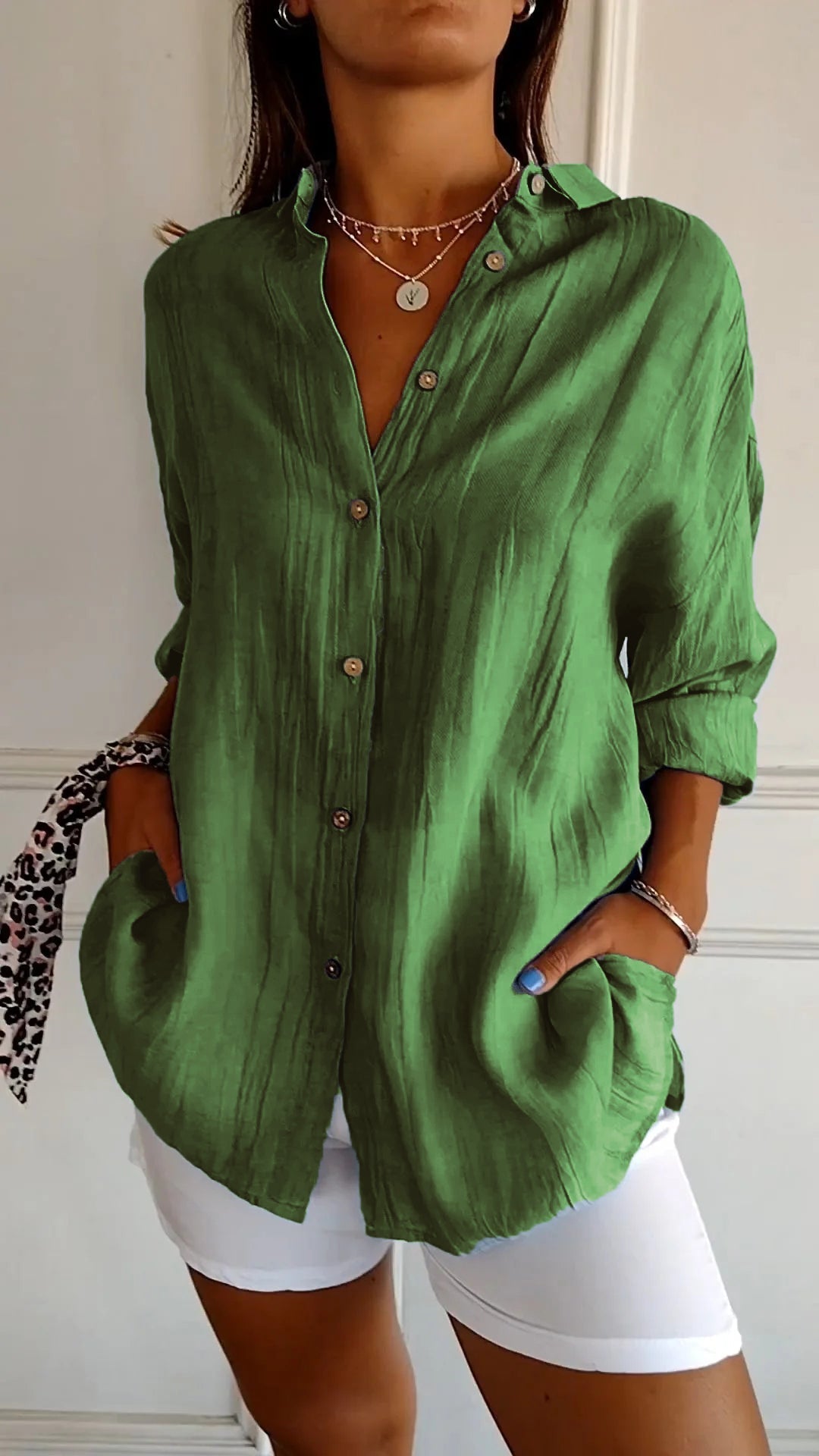 Arietta – Elegant Button Blouse