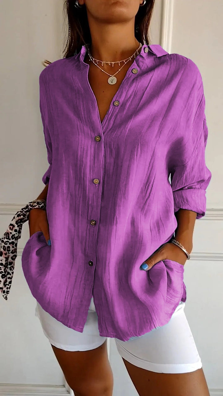 Arietta – Elegant Button Blouse